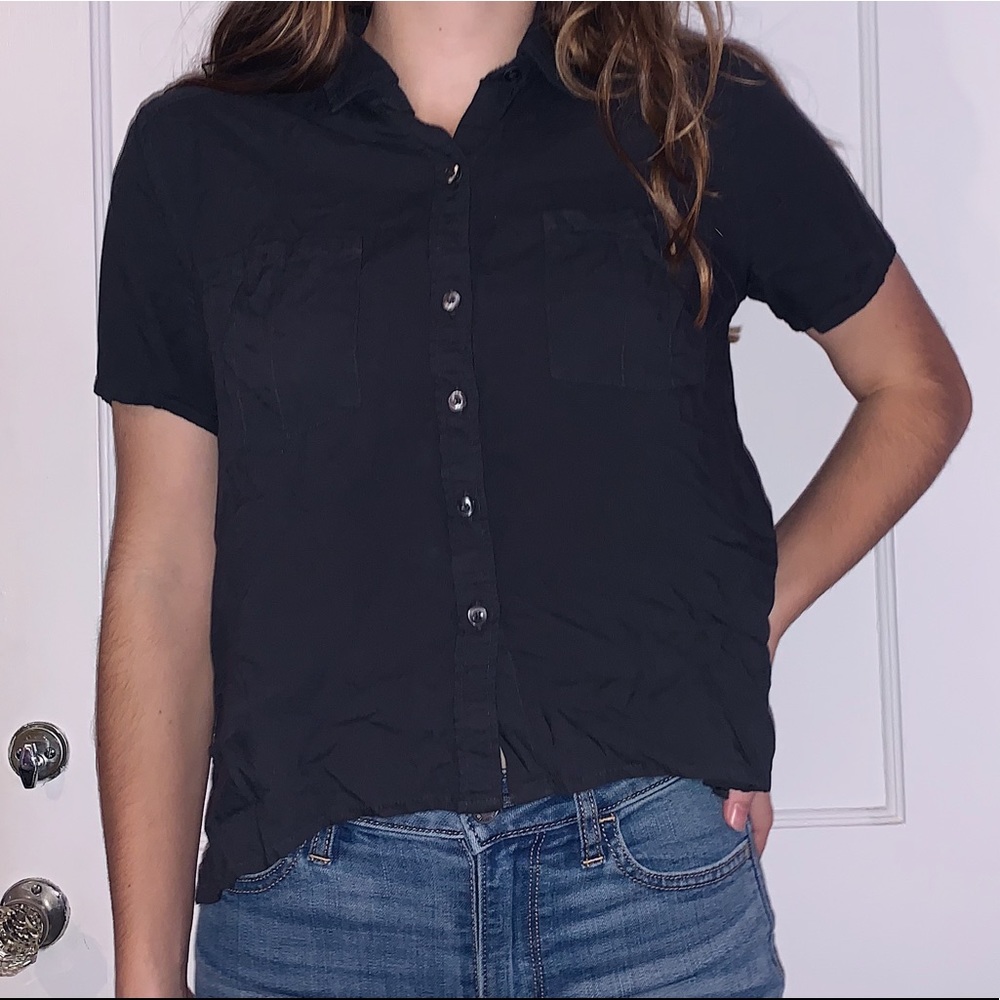 Cropped Button-Up